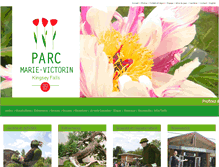 Tablet Screenshot of parcmarievictorin.com